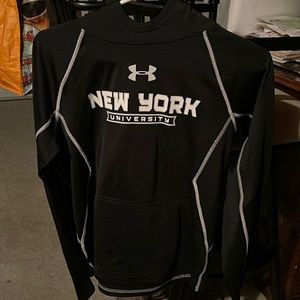 🎓Under Armour (NYU) New York University pullover hoodie. Youth Large. SmokeFree
